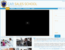 Tablet Screenshot of carsalesschool.com